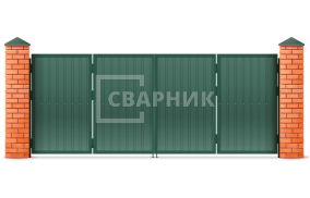 Ворота гармошка 2500×2000 СВВ-1322
