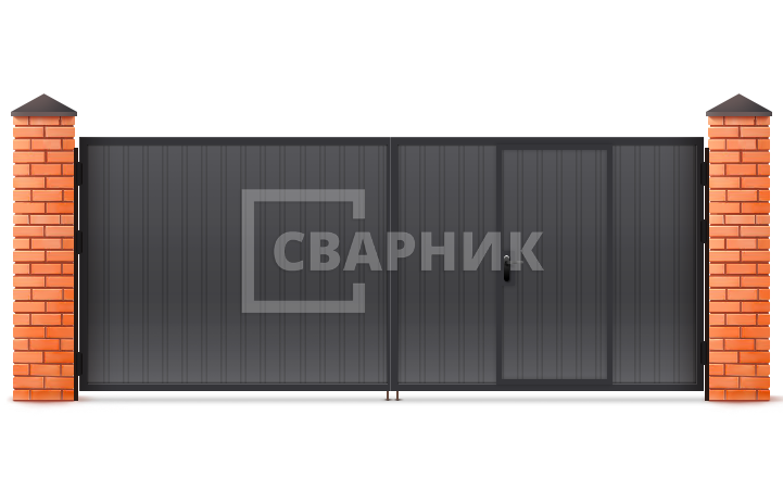 Автоматические ворота для гаража 1500×2000 СВВ-5732 — фото 1