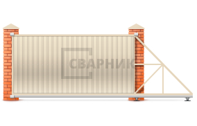 Сдвижные ворота в гараж 2200×3500 СВВ-3796