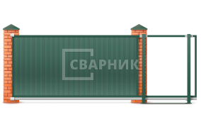 Откатные ворота сэндвич 2500×3000 СВВ-4577
