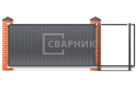 Ворота откатные сэндвич 2200×3200 СВВ-4594