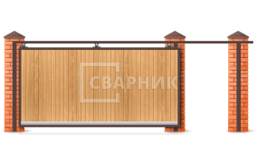 Ворота откатные механические 12 метров 12000×2100 СВВ-5254