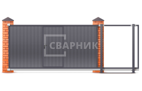 Откатные ворота сэндвич 1750×2000 СВВ-4613