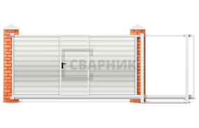 Ворота откатные сэндвич 2500×3000 СВВ-4651