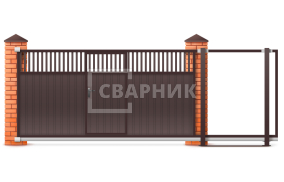 Откатные ворота на пульте 2600×1800 СВВ-4060