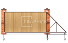 Откатные ворота 7 м 7000×1900 СВВ-5016