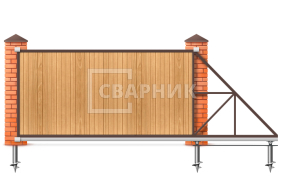 Откатные ворота Ролтэк 2500×3500 СВВ-3234