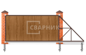 Ворота откатные 10 м 10000×2100 СВВ-5198