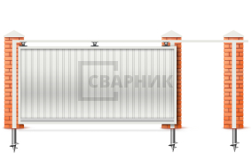 Автоматические ворота для дома 2200×3000 СВВ-3579