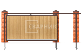 Откатные ворота 7 м 7000×2200 СВВ-5030