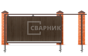 Откатные ворота 6000×2900 СВВ-4967
