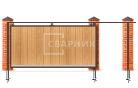 Ворота с приводом Faac 2200×3500 СВВ-3270