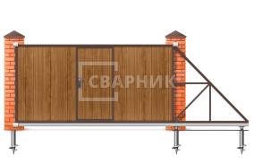 Откатные ворота 12 м 12000×2200 металлические