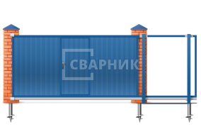 Откатные ворота 5.5 м 5500×2700 СВВ-4885