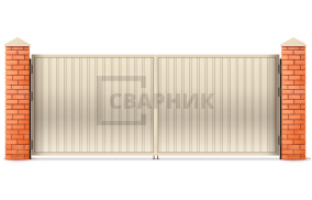 Ворота оцинкованные 2000×2500 СВВ-6936