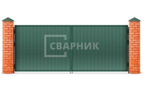 Ворота из металлопрофиля 2750×2500 СВВ-6464