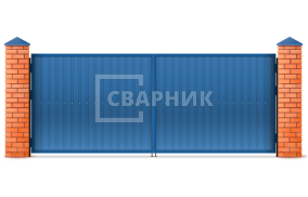 Ворота оцинкованные 1750×2250 СВВ-6958