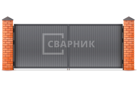 Распашные ворота Alutech 2000×2250 СВВ-5437