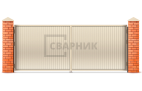 Распашные электрические ворота 3000×2000 СВВ-5735