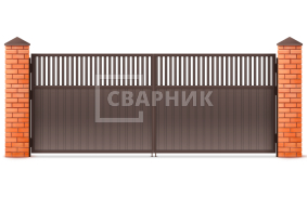 Двухстворчатые ворота 2750×2750 СВВ-5883
