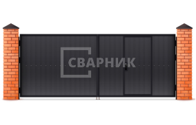 Ворота оцинкованные 2250×2500 СВВ-7006