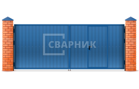 Ворота оцинкованные 3000×2000 СВВ-7003