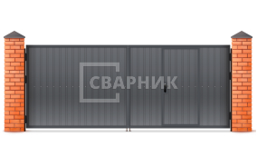 Ворота оцинкованные 2500×2750 СВВ-6939