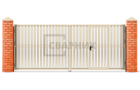 Распашные алюминиевые ворот Alutech Prestige 2200×1750 СВВ-8940