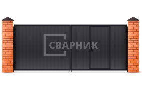 Ворота распашные двустворчатые 2250×1750 СВВ-5903