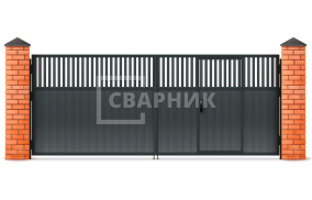 Ворота распашные Alutech 2250×2000 СВВ-5459
