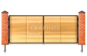 Ворота из профильной трубы 2500×2750 СВВ-6863