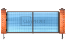 Автоматические распашные ворота в гараж 2750×2250 СВВ-5792