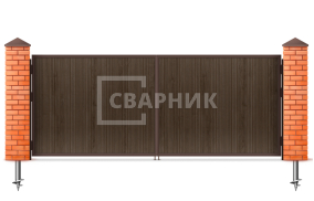 Распашные ворота из дерева 2750×2000 СВВ-6725