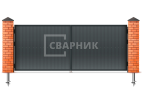 Ворота оцинкованные 1750×1750 СВВ-6950
