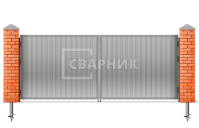 Ворота оцинкованные 2500×3000 СВВ-6962