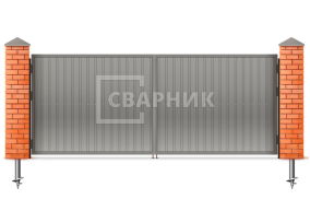 Ворота для гаража из профнастила 1750×3000 СВВ-6544