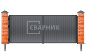Ворота оцинкованные 2750×2250 СВВ-6965