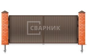 Ворота из профильной трубы 1500×2000 СВВ-6881