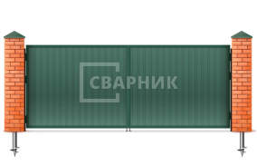 Распашные ворота с электроприводом Дорхан Lux 2500×2250 СВВ-8993