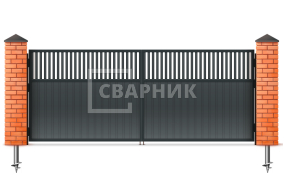 Двупольные ворота распашные 1750×2250 СВВ-5852