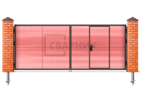 Распашные ворота Alutech Trend 2250×2500 СВВ-8897