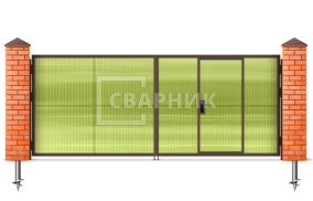 Распашные ворота Alutech Prestige 2350×2200 СВВ-8942