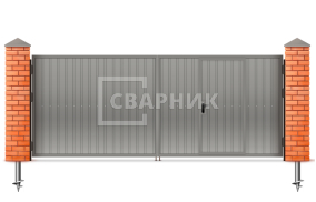 Ворота распашные Каме 1750×2250 СВВ-5570