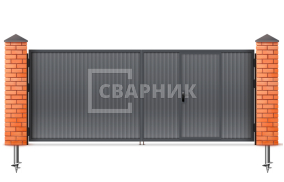 Распашные ворота Alutech Prestige 2300×1800 СВВ-8943