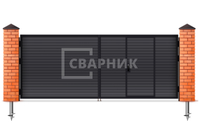 Распашные ворота для дачи 2500×2000 СВВ-6340
