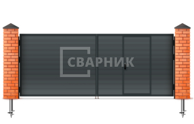 Ворота распашные Алютех Prestige 3000×2000 СВВ-8946