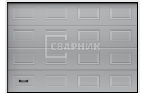 Промышленные секционные ворота Алютех 2000×4500 СВВ-8657