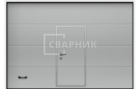 Промышленные ворота с калиткой 2500×2500 СВВ-8806