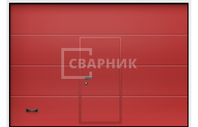 Секционные ворота под навес 2500×2250 СВВ-8180