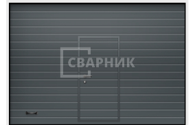 Автоматические секционные откатные ворота автоматика 2250×2750 СВВ-7489